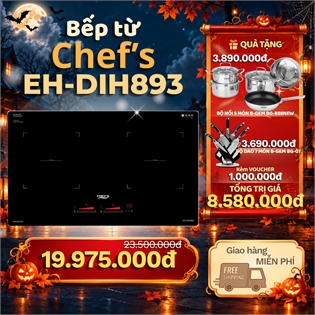 Bếp từ đôi Chefs EH-DIH893
